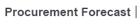 Procurement Forcast