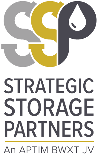 Logo for Strategic Storage Partners, LLC, which is a joint-venture between APTIM and BWX Technologies, Inc.